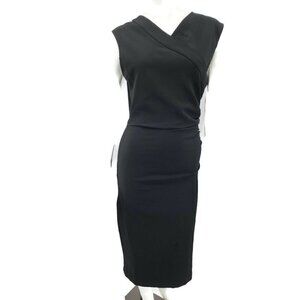 New Elizabeth Crosby Angelina Dress Womens Small Black Bodycon